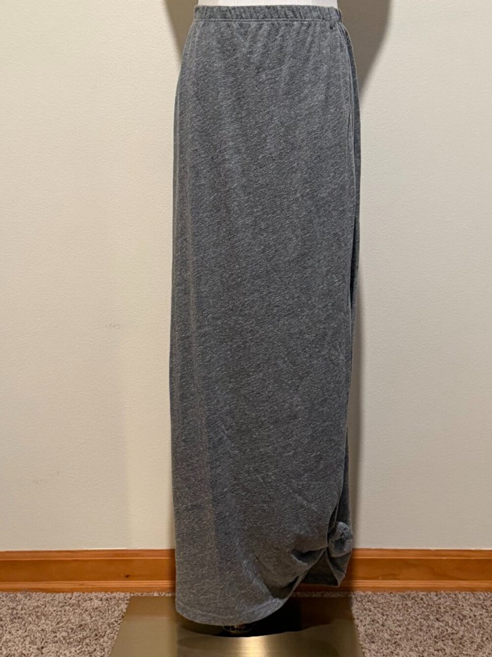 Happening in the Present Beach Coverup Maxi Skirt Gray M Summer Boho - Picture 2 of 6